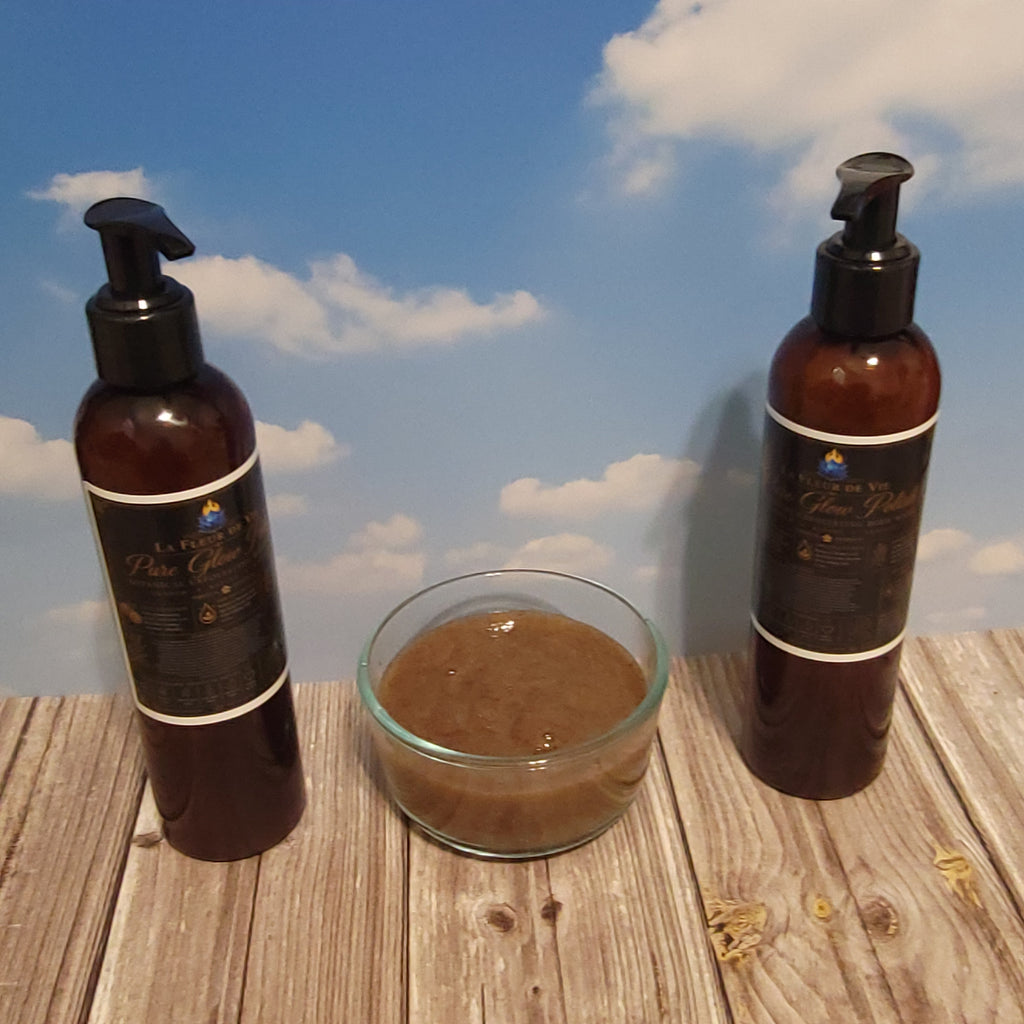 Pure Glow Polish — Botanical Exfoliating Body Wash (8 oz)
