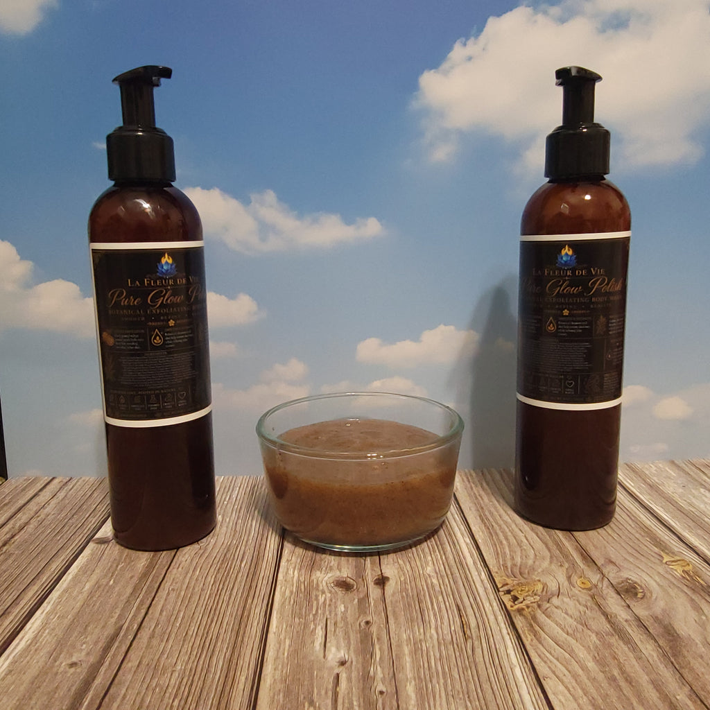 Pure Glow Polish — Botanical Exfoliating Body Wash (8 oz)